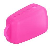 HEEPDD Cubierta del Cepillo de Dientes, Cubierta Protectora de Cepillo de Dientes Eléctrico de Silicona para el Campamento Al Aire Libre Esencial de Viajes Nan (Rosa roja)