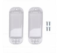 HEEPDD Cubiertas de Protección para Interruptor de Luz, Carcasa Transparente de ABS, 2 Piezas con Tornillos, for Hogar y Oficina (Color transparente)