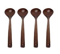 HEEPDD Cuchara de Cocina de Madera, Cuchara para Servir de Madera de Nogal, Agitadora de Largo Duradera, Perfecta para Cocinar y Entretener a Nan