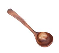 HEEPDD Cucharón de Madera para Cocinar, Cuchara de Sopa de Largo de Madera de para y Servir Sopas, Herramienta de Cocina Ideal para Cocinar en Casa (S)