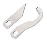 HEEPDD Cuchilla para Máquina de Coser de 2 Piezas, Juego de Cuchillos Overlock de Acero Inoxidable para Overlocker Doméstico, Corte Afilado y Eficiente para Alcantarillas de Tela