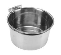 HEEPDD Cuenco Colgante de Acero Inoxidable 304 para Mascotas, Comedero para Perros de Gran Capacidad, 22x22x11,5 Cm, Jaula Antiderrames para Mascotas, Cuenco de Agua para Perros Grandes
