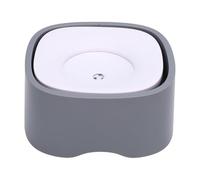 HEEPDD Cuenco de Agua de Alimentación Lenta para Perros y Gatos, Dispensador de Agua para Mascotas a Prueba de Derrames con Placa Flotante, Diseño sin Goteo para Bebedores Rápidos, Apto (Color Gris)