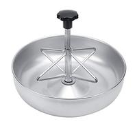 HEEPDD Cuenco de Alimentación para Cerdos de Acero Inoxidable, Superficie Lisa, Diseño de Múltiples Posiciones de Alimentación Fácil de Limpiar, con Varilla con Ranura de Plástico y