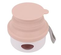 HEEPDD Cuenco Extensible para Perros, Cuenco Portátil de Silicona Suave para Mascotas, Diseño Plegable de 150 Ml para Viajes y Acampadas con Perros y Gatos Pequeños (Pink)