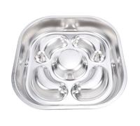 HEEPDD Cuenco para Perros de Alimentación Lenta, Cuenco de Agua y Comida para Mascotas Antideslizante de Acero Inoxidable 304 con Patrón de Laberinto, Antivómito y Antihinchazón para