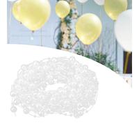 HEEPDD Cuentas de Hilo de Pescado de 10M, Cadena de Perlas de Decoración DIY con Diseño Cortado a Medida, para Arreglos Florales de Boda, Fiesta, Hogar y Oficina (WHITE)