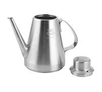 HEEPDD Dispensación de Aceite Liso, Bloqueo de Tapa Seguro, Fondo Estable, Maceta de, Gran Capacidad, Ergonómico 304 Olla de Aceite de Acero Inoxidable, con Pico Ancho, para Uso de la Cocina (304
