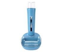 HEEPDD Dispensador Automático de Agua para Mascotas, Cuenco de Pie Ajustable en Altura, Alimentado por Gravedad, a Prueba de Fugas, sin Bomba, Botella Desmontable, Barbilla Seca para (480ML)