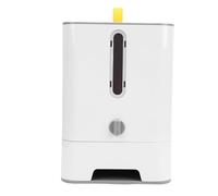 HEEPDD Dispensador Automático de Alimentos para Perros de Gato, Contenedor de Almacenamiento de Alimentos para Mascotas de Gran Capacidad con Función de Alimentación Cronometrada para (Marron Oscuro)