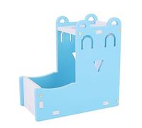 HEEPDD Dispensador de Agua para Mascotas 2 en 1, Tablero de Plástico de Madera, Dispensador Automático de Agua para Mascotas Pequeñas como Hámsteres y Ratas, Diseño Compacto para Uso Conveniente Nan