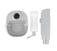 HEEPDD Dispensador de Agua para Perros, Portátil Ajustable Agua Estancada Alimentador de Alimentos Automático de Gran Capacidad Agua de Agua para Mascotas Alimentador de Dispensador de (Gray)