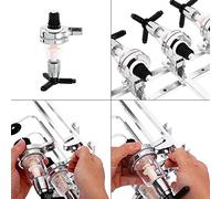 HEEPDD Dispensador de Alcohol Montado en la Pared, Soporte para 4 Botellas con Válvula, Medida de Alcohol a Prueba de Fugas para Bar y Cocina