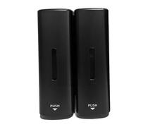 HEEPDD Dispensador de champú Manual para Montaje en Pared, Diseño de Bomba Impermeable, Dispensador de Líquido de 2 Cámaras, Capacidad de 350 Ml para Baño y Cocina (Grey)