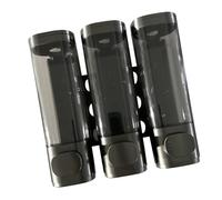 HEEPDD Dispensador de champú y Acondicionador, Dispensador de champú de 3 Cámaras, de Jabones de Ducha ABS a Prueba de Fugas para Hotel Gym Club Nan (Cabeza Triple de Bronce)