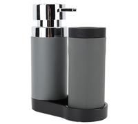 HEEPDD Dispensador de de Manos Antigoteo, Botella con Bomba de de Resina de Silicona con Bandeja, Dispensador de Prensa de Fugas para Baño, Fregadero, Cocina, Mostrador, Cuarto de Lavado