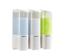 HEEPDD Dispensador de Líquido para Montaje en Pared, Dispensadores de para Encimera a Prueba de Fugas, Dispensador de 3 Cámaras de Gran Capacidad para Uso Comercial en Hoteles y Restaurantes Líquido