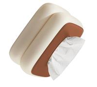 HEEPDD Dispensador de Pañuelos Faciales Color Crema, Diseño para Sala de Estar, Oficina, Cubierta de Caja de Pañuelos Negra, 5,5 X 7, Pulgadas, Dispensador de Faciales Color Crema, Espacioso para el