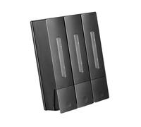 HEEPDD Dispensador de para Ducha, Dispensador de Montado en la Pared, Duradero, champú Acondicionador de 3 Cámaras, de Gel de Baño para el Hogar, Baño y Uso en Hoteles Nan (Cabeza Triple de Bronce)