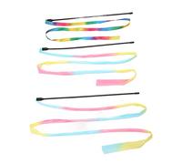 HEEPDD Divertido Gato Colorido, Cinta de Plástico, Varita Interactiva para Gatos, Juguete para Gatitos Activos, Palo de 14,2 Pulgadas de Largo con Cinta de Color Claro de 59 Pulgadas y 43 de Colores