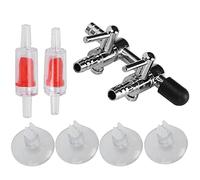 HEEPDD Divisor de Bomba de Aire para Acuario, Accesorios para Bomba de Aire Regulador de Válvula de Control de de Acero con Control Manual para Tubo de Oxígeno Divisor de de para Acuario, Pecera de