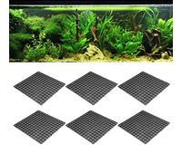 HEEPDD Divisor de Tanque de Peces de Acuario de 6 Piezas, Diseño de Empalme Flexible con Malla de Aislamiento Multifuncional, para Bloquear Materiales de Filtro y Aislar Peces (30 * 30CM)