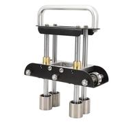 HEEPDD Dobladora de Rodillos para Bordes Dobladora de Chapa de 0 a 90 Grados con Rodillos en Forma de V Tijeras de Acero Inoxidable para Doblar Canalones de Techos de Metal (BLACK)