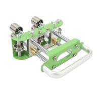 HEEPDD Dobladora de Rodillos para Bordes Dobladora de Chapa de 0 a 90 Grados con Rodillos en Forma de V Tijeras de Acero Inoxidable para Doblar Canalones de Techos de Metal (GREEN)