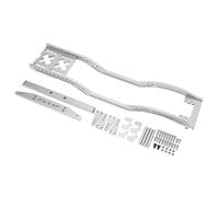 HEEPDD Elegante Juego de Marco de Chasis de Coche RC de Aleación de Aluminio para SCX10 D90, Fácil Instalación, Diseño Ligero y Duradero para Aficionados a los Coches RC (Silver)