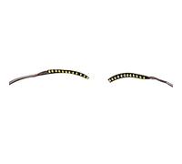 HEEPDD Elegante Kit de Luces LED para Pestañas Postizas, Tiras de Maquillaje Luminosas y Ligeras, Ideales para Discotecas y Fiestas de Halloween (YELLOW)