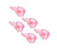 HEEPDD Embalaje de Regalo, Rollos de 4cm y 22m, Suministros para Manualidades DIY, Cinta de Raso de Doble Cara de Color Sólido para Decoración del Hogar (rosado claro)