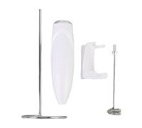 HEEPDD Espumador de Leche Eléctrico, Fabricante de Espuma Portátil de Mano con Operación con una Sola Tecla y Diseño Inalámbrico, para café con Leche y Batir Huevos en Casa u Ofic (WHITE)