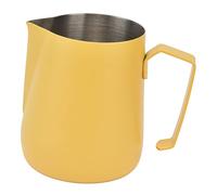 HEEPDD Espumador de Leche, Taza, 450 Ml para Entusiastas del café y el café con Leche Espumador de, Cocina Nan Espesada de Acero Inoxidable (YELLOW)
