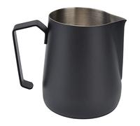 HEEPDD Espumador de Leche, Taza, 450 Ml para Entusiastas del café y el café con Leche Espumador de, Cocina Nan Espesada de Acero Inoxidable (BLACK)