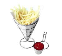 HEEPDD Estante de Exhibición de Patatas Fritas, Soporte de Metal de Hierro para Aperitivos de Comida Rápida y Herramientas de Cocina para Fiestas (copa individual)