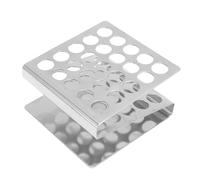 HEEPDD Estante de Tubo de Ensayo de Acero Inoxidable, Forma Z de 25 Agujeros de Laboratorio de Laboratorio Portapas de Ensayo Portátil para Biología de la Química Experimentos en