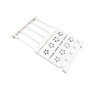 HEEPDD Estante Extensible para Armario, Estantes para Armario, Organizador de Guardarropa, Divisor, No Requiere Taladro, con Tubo de Acero y Material PP para Zapatero, Estantería, Baño,