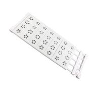 HEEPDD Estante Extensible para Armario, Estantes para Armario, Organizador de Guardarropa, Divisor, No Requiere Taladro, con Tubo de Acero y Material PP para Zapatero, Estantería, Baño,