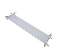HEEPDD Estante Flotante Acrílico, Estante de Exhibición Transparente Montado en la Pared con Marco de Metal para Almacenamiento Moderno en el Hogar, Oficina, Baño, Diseño Liviano de 43.92 Oz