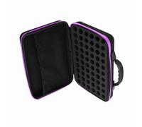 HEEPDD Estuche de Transporte de Aceites Esenciales, Organizador Rígido para 60 Botellas de hasta 0,5 Onzas Líquidas, Uso en Viajes a Casa y Presentaciones (Purple)