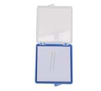 HEEPDD Estuche Magnético para Agujas, Organizador Transparente de Alfileres de Costura con Disco Magnético de Acero Inoxidable, Tamaño Compacto de 3,2 X 2,8 Pulgadas para Costura, Manualidades, (BLUE)