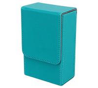 HEEPDD Estuche para Cartas de Tarot, Caja de Almacenamiento de Tarot con Patrón de Luna Antideslizante para Colección de Cartas (Azul Verde)