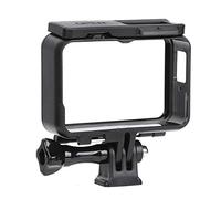 HEEPDD Estuche para Dispositivo Electrónico Portátil Marco Protector para Cámara Deportiva para One R, Material ABS, Liviano, Resistente a los Golpes, Negro, 56 G, Adaptador de 1/4 de Pulgada para