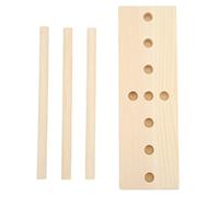 HEEPDD Fabricante de Lazos, Herramienta Portátil de Madera Ajustable para Envolver Regalos, con Material de Roble, Adecuado para Lazos de Cinta, Decoraciones Navideñas, Regalos de