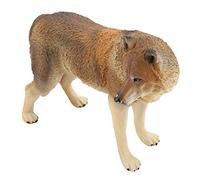 HEEPDD Figura de Lobo de Juguete, Modelo de Lobo de PVC Realista con Detalles Finos, Educación Infantil o Coleccionistas, Decoración del Hogar de Aproximadamente 6,9x2,4x5,3 Pulgadas