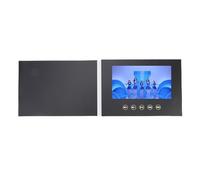 HEEPDD Folleto de Vídeo Digital de 7 Pulgadas Pantalla LCD Recargable de Diseño Inteligente Portátil con Puerto Tipo C para Marketing, Bodas, Restaurantes y Eventos