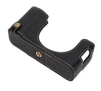 HEEPDD Funda de Cuero para Media Cámara, Cubierta Protectora de PU, Diseño Práctico para Fotografía Eficiente y Compatibilidad con X100V (Black)