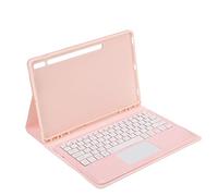 HEEPDD Funda para Teclado de 12,4 Pulgadas, Desmontable, con 3 Soportes de Ajuste, Funda para Teclado de Tableta, Rosa, Resistente a los Arañazos para SM T733 (con Panel táctil)