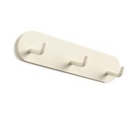 HEEPDD Ganchos Auto Adhesivos Montados en la Pared, Estante de Gancho de Hierro para Baño Doméstico, Entrada y Organización de la Cocina Nan (crema)