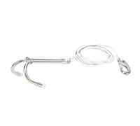 HEEPDD Ganchos de Buceo, Acero Inoxidable, Agarre Fuerte, Resistente a la Erosión, para Equipos de Seguridad de Buceo, Longitud de Gancho de 13 Cm, Buenos para Entusiastas del Submarino (WHITE)